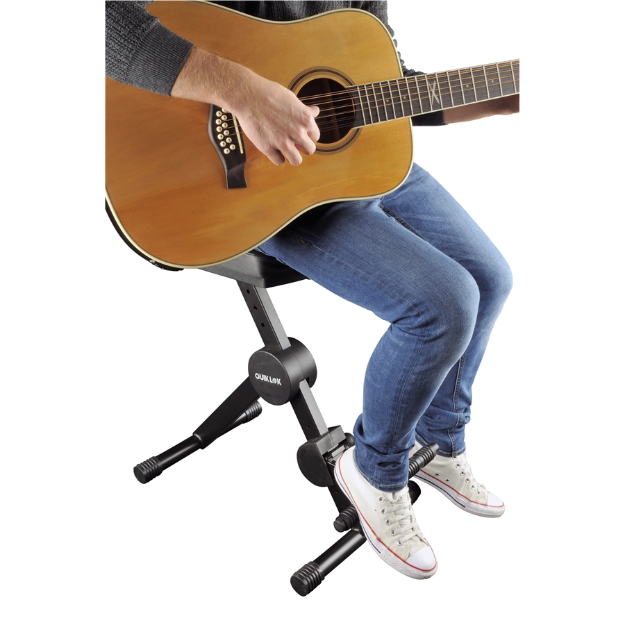 Quiklok Quiklok dx749 sgabello per chitarra regolabile con schienale e  poggiapiedi 10.00966 8025534001981